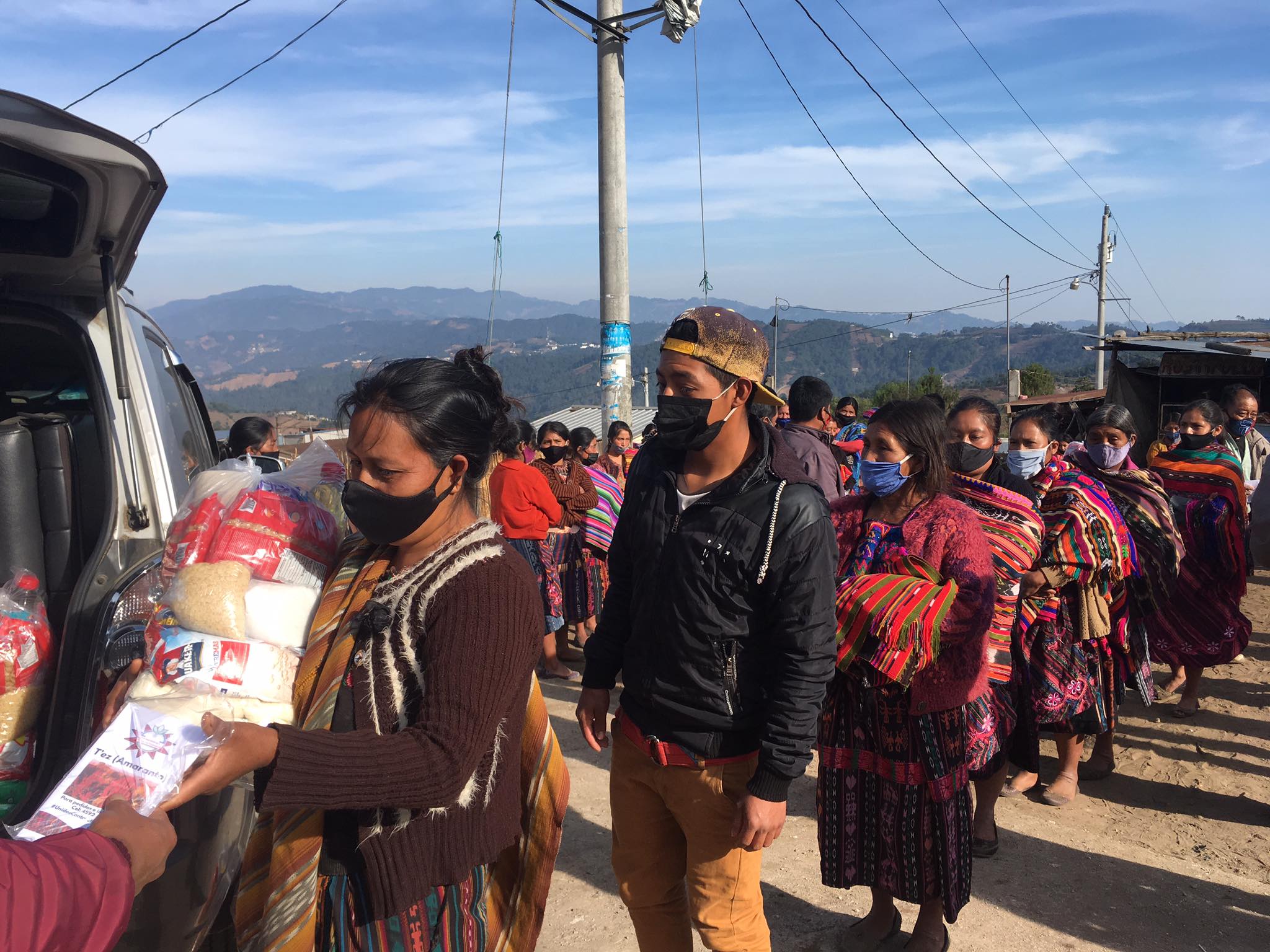Food distribution in Panimache Quinto Alto Guatemala
