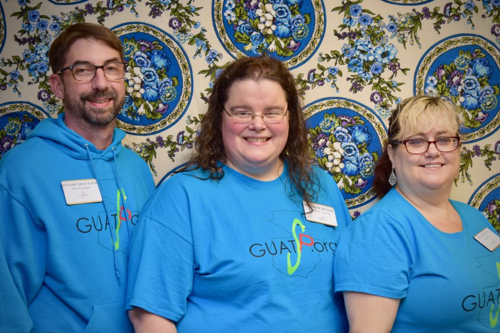 Trent Faith (Vice-President), Jennifer Demar (President and Treasurer), Jen Scratch (Secretary)